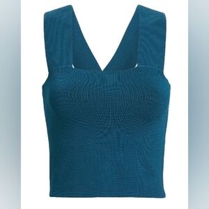 A.L.C Lia cropped tank top In Blue Size XS
